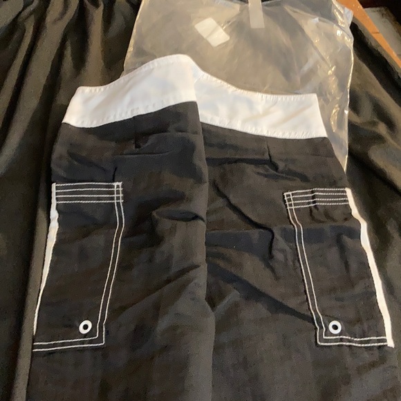 Men’s black and white shorts - Picture 2 of 6